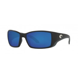 Costa Blackfin Men's Sunglasses Matte Black/Blue Mirror