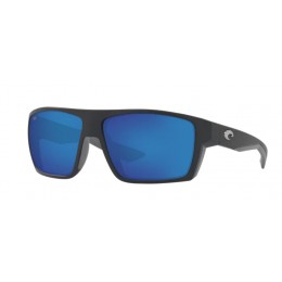 Costa Bloke Men's Sunglasses Matte Gray/Matte Black/Blue Mirror