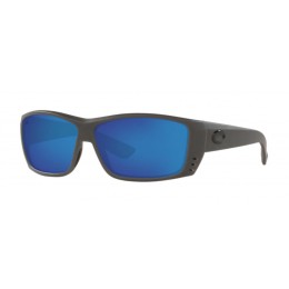 Costa Cat Cay Men's Sunglasses Matte Gray/Blue Mirror