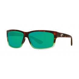 Costa Cut Men's Sunglasses Matte Tortuga Fade/Green Mirror