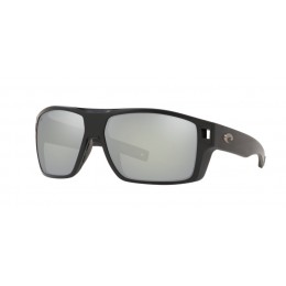 Costa Diego Men's Sunglasses Matte Black/Gray Silver Mirror