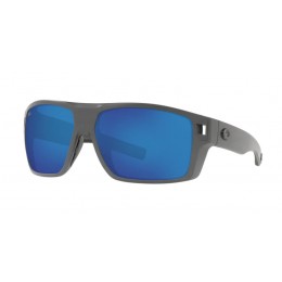 Costa Diego Men's Sunglasses Matte Gray/Blue Mirror