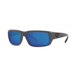 Costa Fantail Men's Sunglasses Matte Gray/Blue Mirror