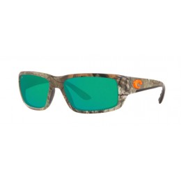 Costa Fantail Men's Sunglasses Realtree Xtra Camo Orange Logo/Green Mirror