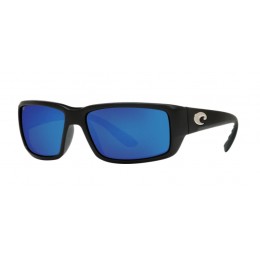 Costa Fantail Men's Sunglasses Matte Black/Blue Mirror