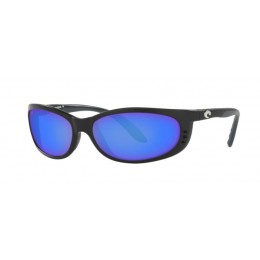 Costa Fathom Men's Sunglasses Matte Black/Blue Mirror