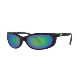 Costa Fathom Men's Sunglasses Matte Black/Green Mirror