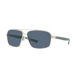 Costa Flagler Men's Sunglasses Brushed Silver/Gray