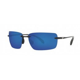 Costa Gulf Shore Men's Sunglasses Shiny Black/Blue Mirror