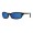 Costa Harpoon Men's Sunglasses Shiny Black/Blue Mirror