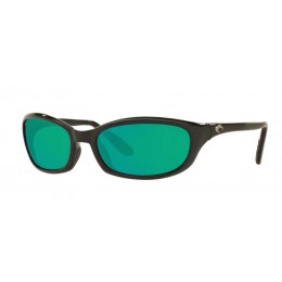 Costa Harpoon Men's Sunglasses Shiny Black/Green Mirror