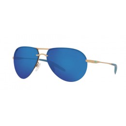 Costa Helo Men's Sunglasses Matte Champagne/Blue Mirror