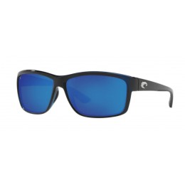 Costa Mag Bay Men's Sunglasses Shiny Black/Blue Mirror