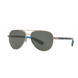 Costa Peli Men's Sunglasses Brushed Gunmetal/Gray Silver Mirror
