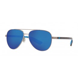 Costa Peli Men's Sunglasses Brushed Gunmetal/Blue Mirror