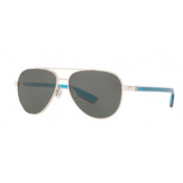Costa Peli Men's Sunglasses Shiny Silver/Gray