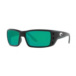 Costa Permit Men's Sunglasses Matte Black/Green Mirror