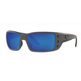 Costa Permit Men's Sunglasses Matte Gray/Blue Mirror