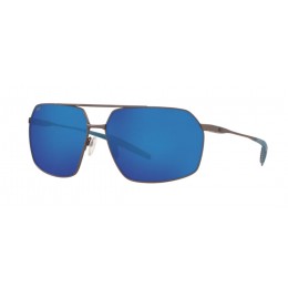 Costa Pilothouse Men's Sunglasses Matte Dark Gunmetal/Blue Mirror