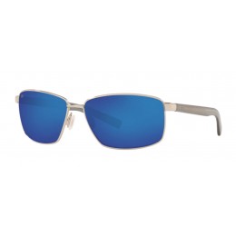 Costa Ponce Men's Sunglasses Silver/Blue Mirror