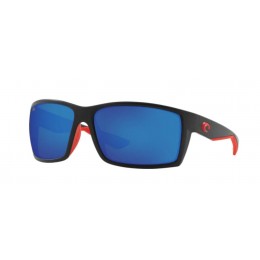 Costa Reefton Men's Sunglasses Race Black/Blue Mirror