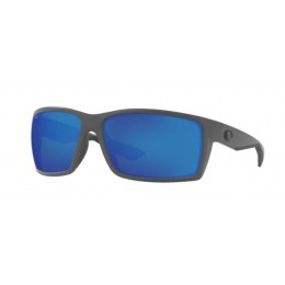 Costa Reefton Men's Sunglasses Matte Gray/Blue Mirror