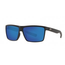 Costa Rinconcito Men's Sunglasses Matte Black/Blue Mirror