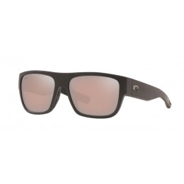 Costa Sampan Men's Sunglasses Matte Black/Copper Silver Mirror