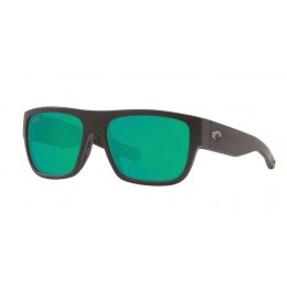 Costa Sampan Men's Sunglasses Matte Black/Green Mirror