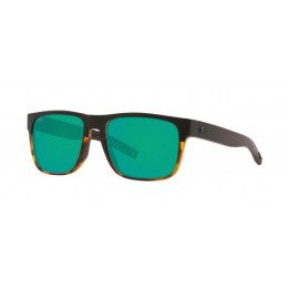 Costa Spearo Men's Sunglasses Black/Shiny Tort/Green Mirror