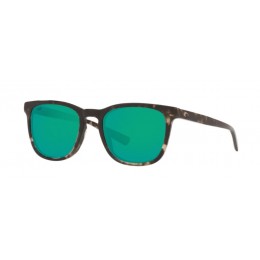 Costa Sullivan Men's Sunglasses Shiny Black Kelp/Green Mirror