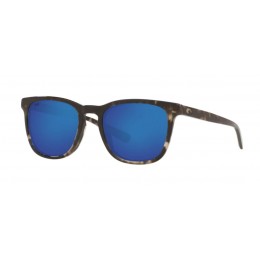 Costa Sullivan Men's Sunglasses Shiny Black Kelp/Blue Mirror