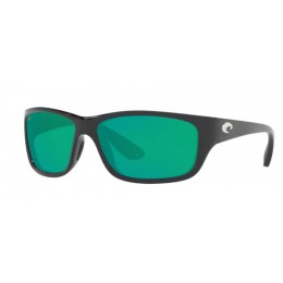 Costa Tasman Sea Men's Sunglasses Shiny Black/Green Mirror