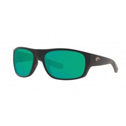 Costa Tico Men's Sunglasses Matte Black/Green Mirror
