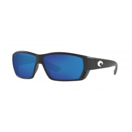 Costa Tuna Alley Men's Sunglasses Matte Black/Blue Mirror