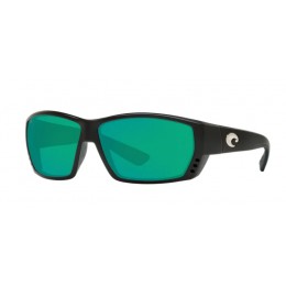 Costa Tuna Alley Men's Sunglasses Matte Black/Green Mirror