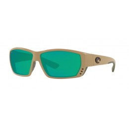 Costa Tuna Alley Men's Sunglasses Matte Sand/Green Mirror