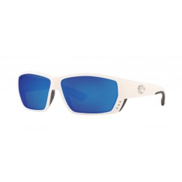 Costa Tuna Alley Men's Sunglasses White/Blue Mirror