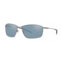 Costa Turret Men's Sunglasses Matte Silver/Gray Silver Mirror