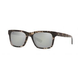 Costa Tybee Men's Sunglasses Shiny Black Kelp/Gray Silver Mirror