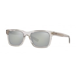 Costa Tybee Men's Sunglasses Shiny Light Gray Crystal/Gray Silver Mirror