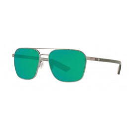 Costa Wader Men's Sunglasses Brushed Gunmetal/Green Mirror
