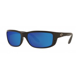 Costa Zane Men's Sunglasses Matte Black/Blue Mirror