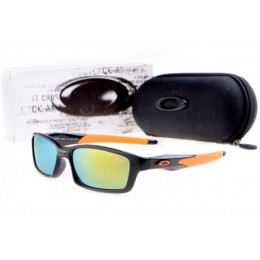 Oakley Crosslink Sunglasses Polished Black/Island Orange/Ice Iridium