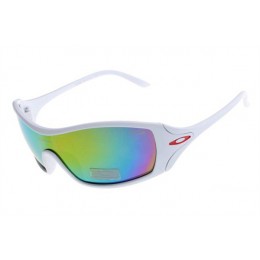 Oakley Dart Sunglasses Matte White/Colorful Iridium