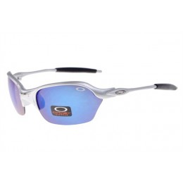 Oakley Half X Sunglasses Silver/Ice Iridium