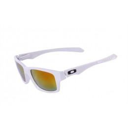Oakley Jupiter Carbon Sunglasses White/Fire Iridium