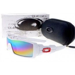 Oakley Oil Rig Sunglasses In Polished White/Fire Iridium