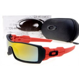 Oakley Oil Rig Sunglasses In Black/Red/Fire Iridium