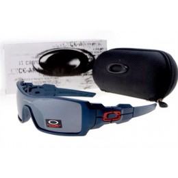 Oakley Oil Rig Sunglasses In Matte Blue/Black Iridium